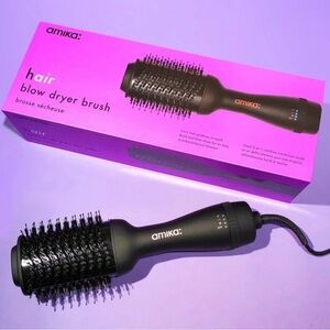 Amika Black and Purple Hair Blow Dryer Brush
